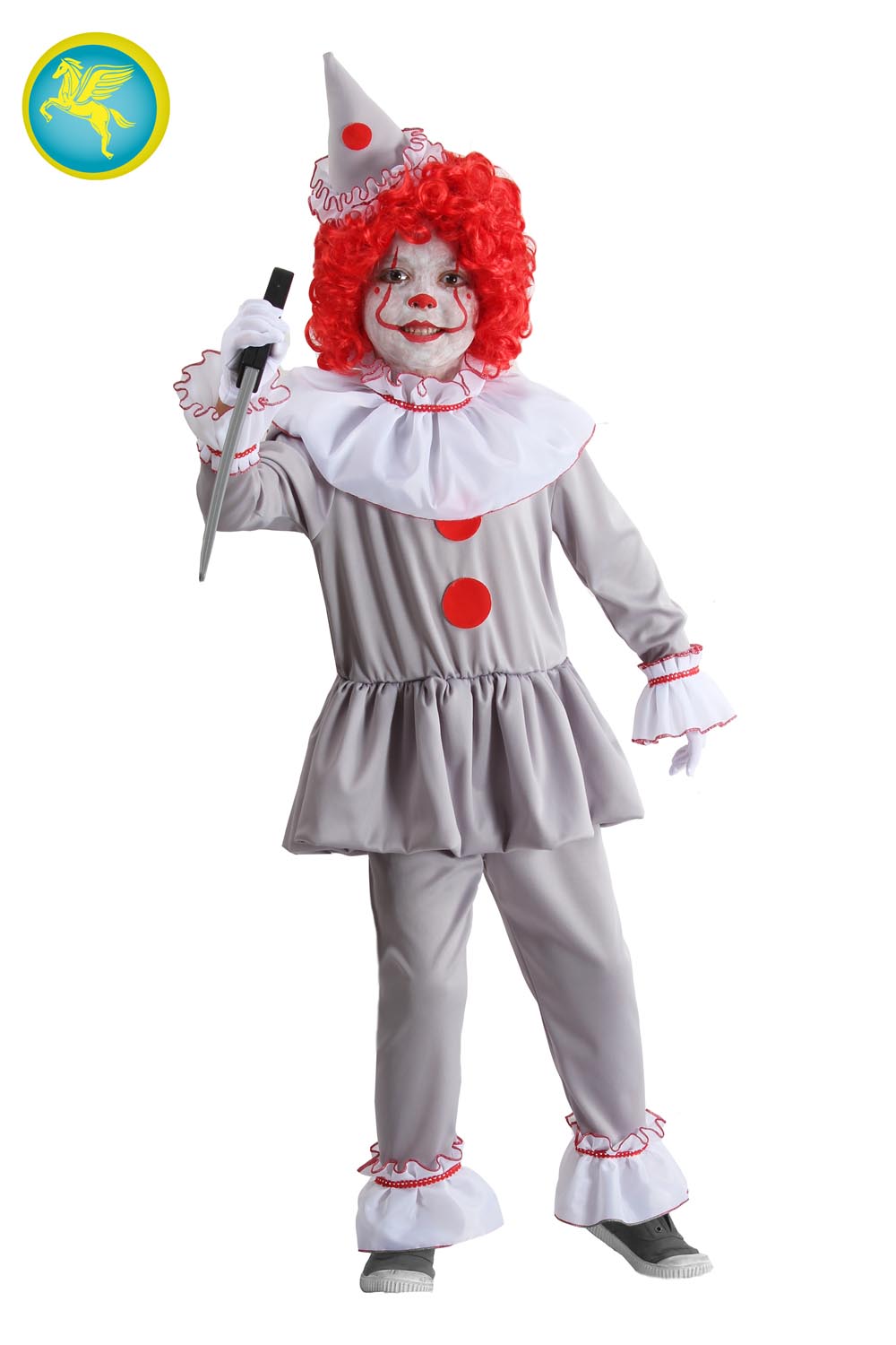 Costume da Pagliaccio horror bambino di halloween